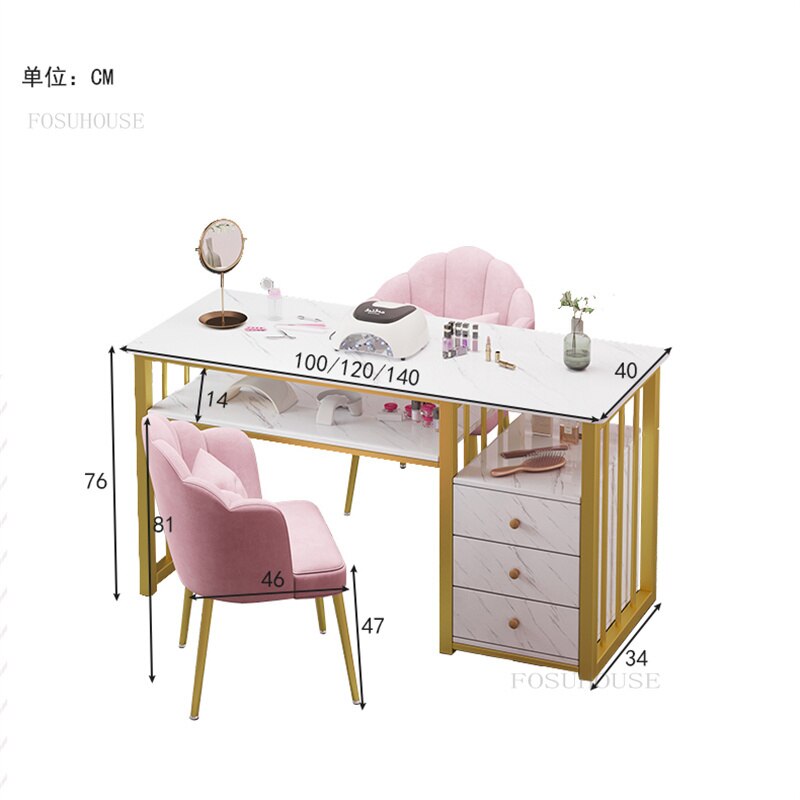 Table onglerie - Bureau Élégant pour Manucure – Gleam Paris