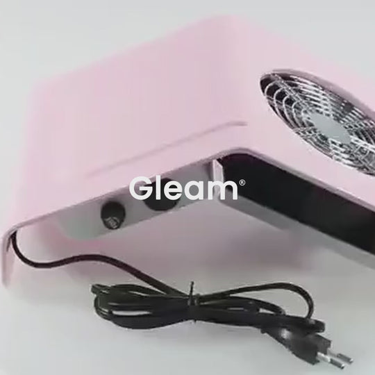 vidéo de l'aspirateur de table manucure avec installation du filtre 